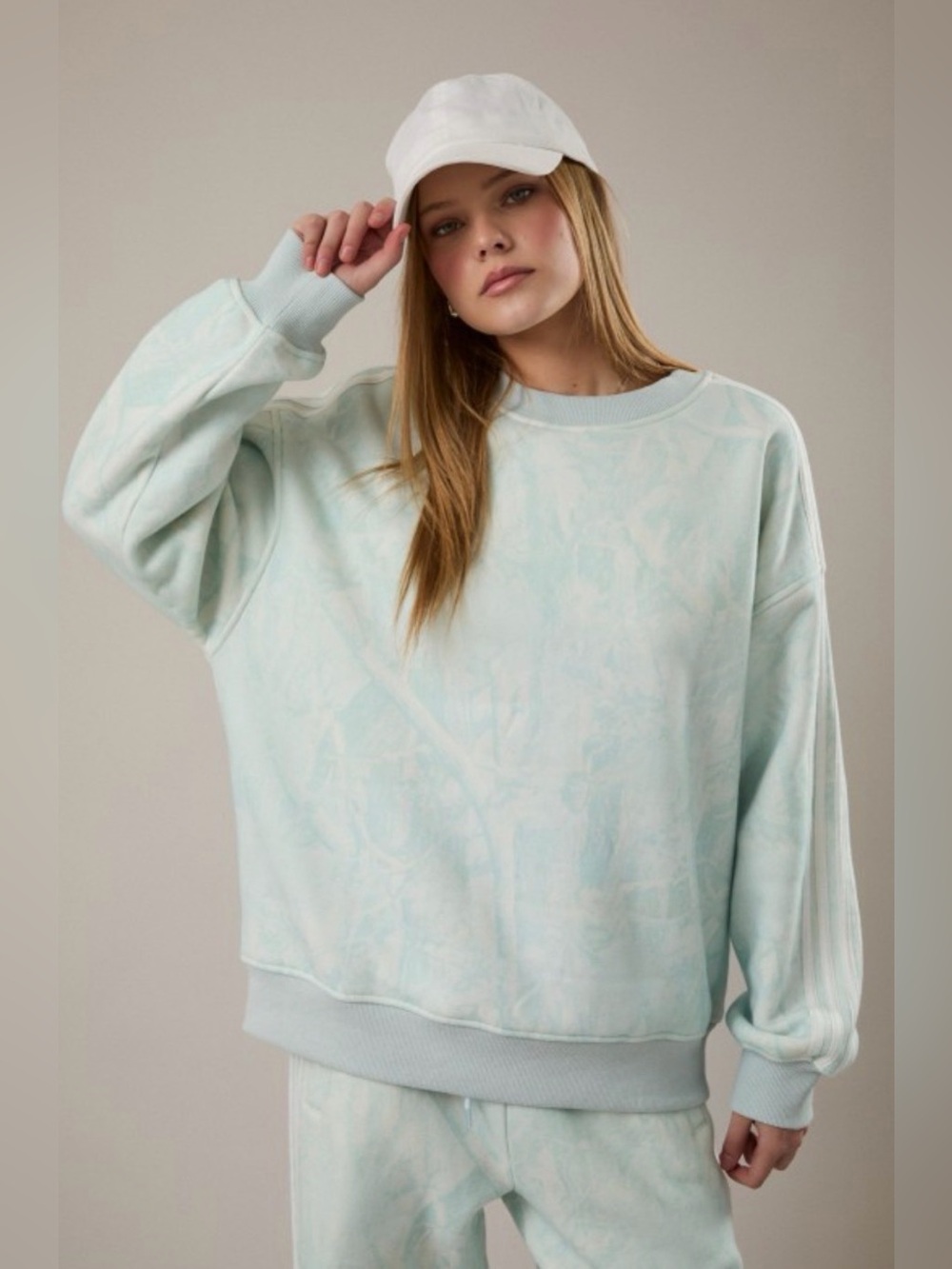 276 Light Mint Camo Crewneck Sweatshirt